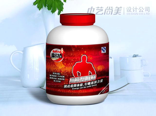 必拓 高能塑肌粉包裝設計