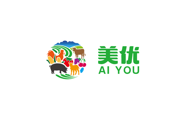 美優(yōu) 農(nóng)場 logo設(shè)計(jì)