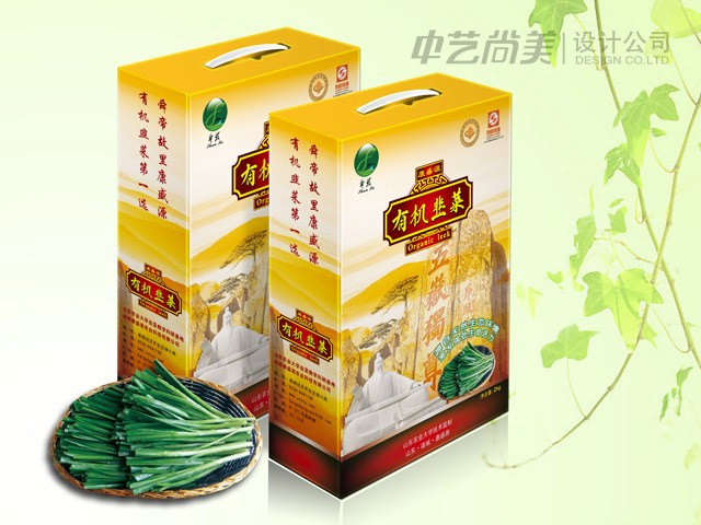 有機韭菜 禮盒包裝設計