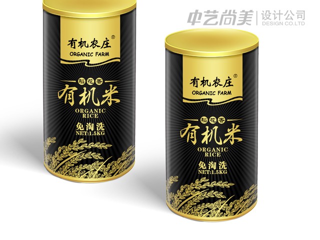 稻花香 有機米包裝設計