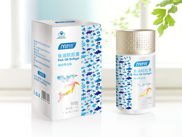 魚油軟膠囊 包裝設計